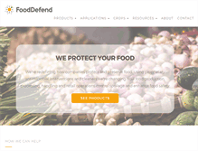 Tablet Screenshot of fooddefend.com